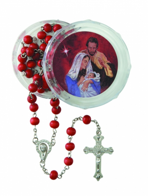 Christmas Nativity Rosary with Case